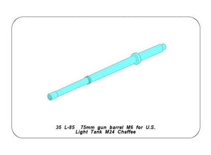 Aber 35L-085 75mm Gun barrel for U.S. light tank M24 Chaffee 1/35 – imagen 9