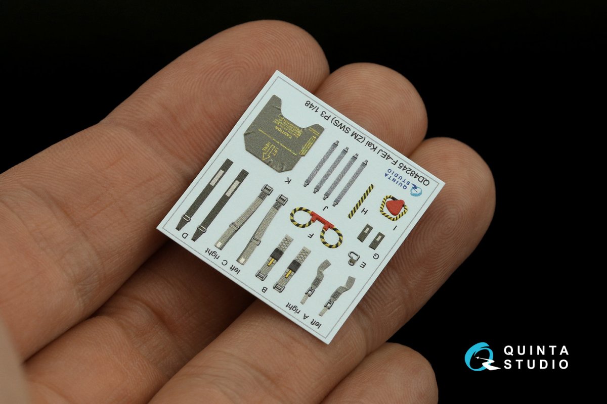 Quinta Studio QD48245 F-4EJ Kai 3D-Printed &amp;amp; coloured Interior on decal paper (ZM SWS) 1/48 – Bild 17