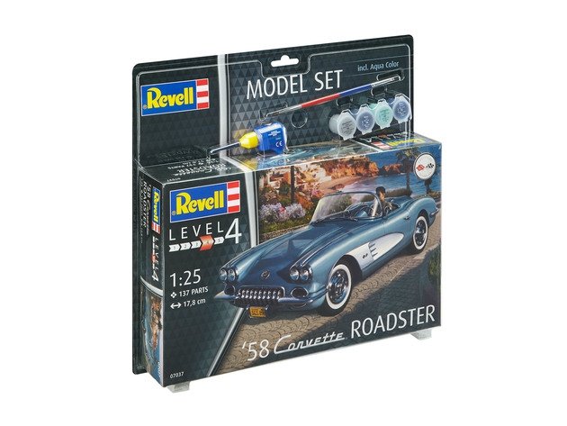 Revell 67037 Coffret de maquette Corvette Roadster 58 (1/25)