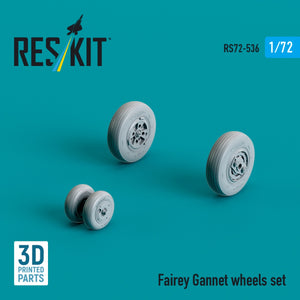 RESKIT RS72-0536 Fairey Gannet wheels set (3D Printed) 1/72 – imagen 3