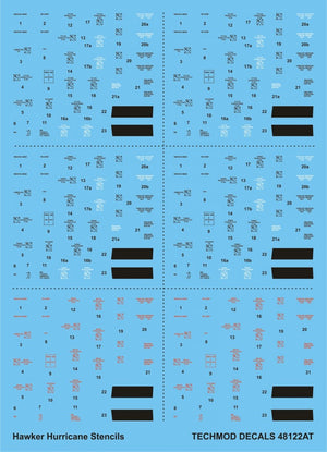 Techmod 48122 Hurricane Stencils 1/48 – image 2