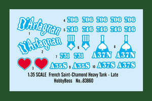 Hobby Boss 83860 French Saint-Chamond Heavy Tank - Late 1/35 – zdjęcie 3