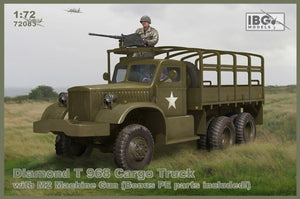 Camion cargo Diamond T 968 IBG 72083 avec mitrailleuse M2 (pièces photodécoupées bonus incluses) 1/72