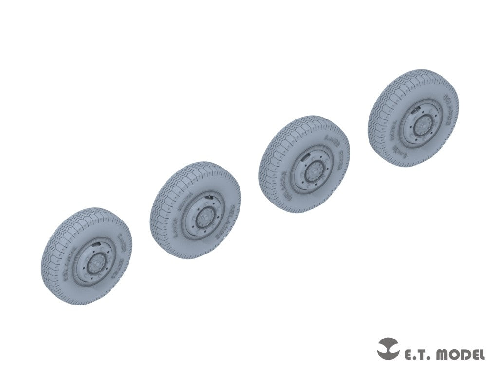 E.T. Model P35-103 WWII German Sd.Kfz.234 Small Diameter Weighted Wheels Type.3 1/35 – Bild 2