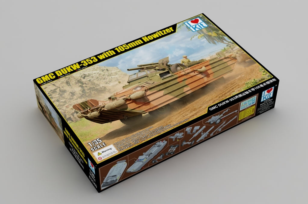 I Love Kit 63540 GMC DUKW-353 with 105mm Howitzer 1/35 – imagen 2