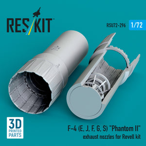 RESKIT RSU72-0296 F-4 (E, J, F, G, S) « Phantom II » tuyères d&amp;#39;échappement pour maquette Revell (impression 3D) 1/72 – image 3