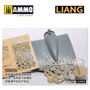 Liang 0007 Pochoirs pour aérographe Effets de vieillissement salin (Intensif) – image 6