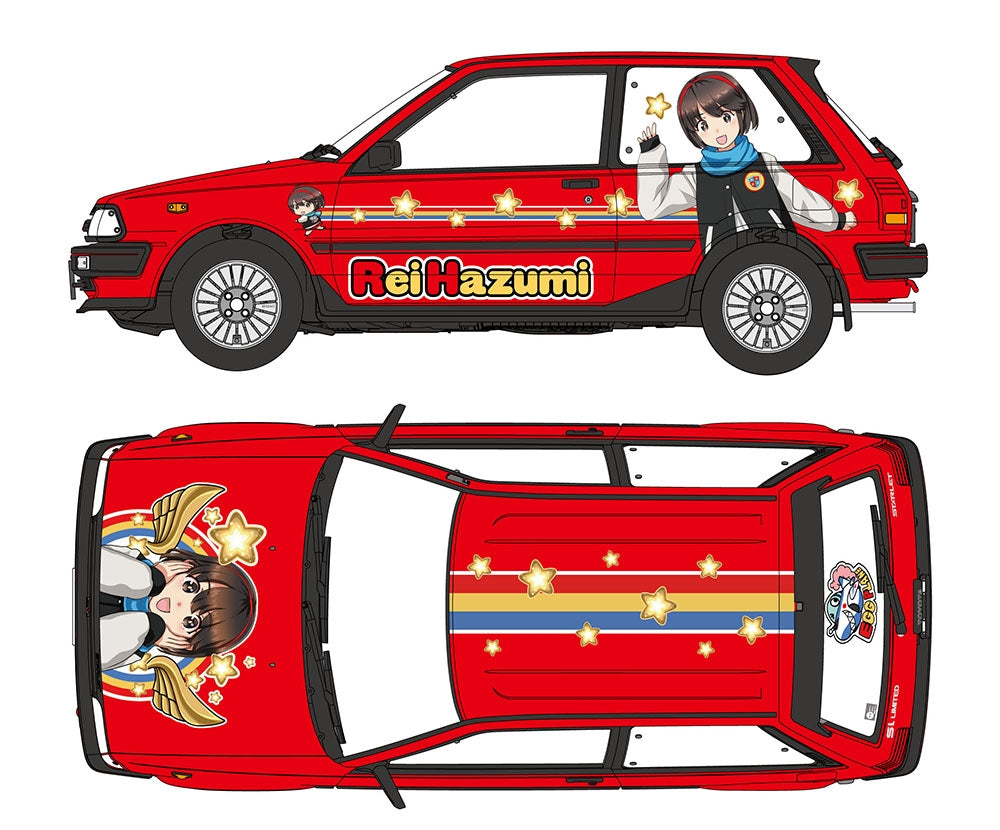 Hasegawa SP633 Toyota Starlet EP71 &amp;quot;Rei Hazumi&amp;quot; w/ Figure 1/24 – image 8