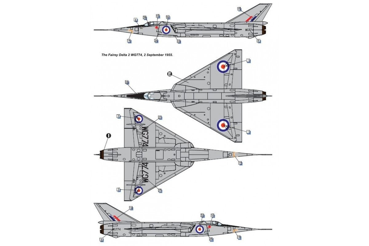 Dora Wings 72009 Fairey Delta 2, avion de recherche supersonique britannique, échelle 1/72  – image 6