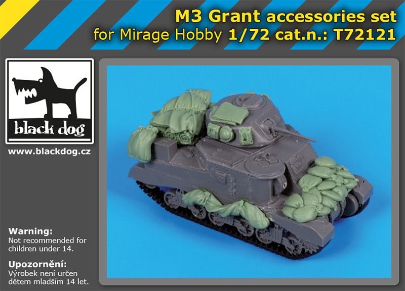 Black Dog T72121 M 3 Grant accessories set for Mirage Hobby 1/72 – imagen 6