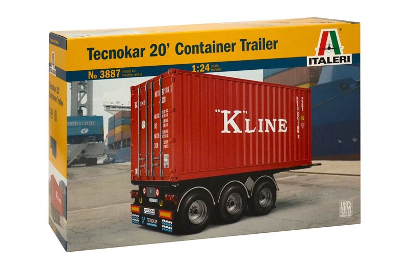 Italeri 3887 TECNOKAR 20 CONTAINER TRAILER 1/24 – imagen 2