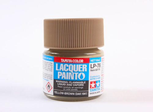 TAMIYA 82176 Lacquer Paint LP-76 Yellow-Brown DAK 1941 10ml – immagine 3