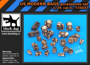 Black Dog T35037 US modern bags accessories set 1/35
