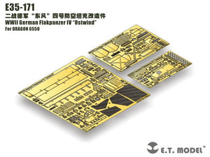 E.T. Model E35-171 WWII German Flakpanzer IV “Ostwind” (For DRAGON 6550) 1/35