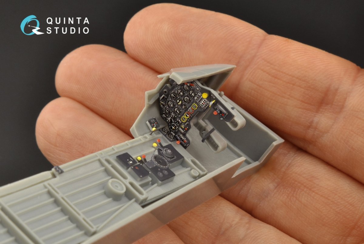 Quinta Studio QD48098 Ju 87B-2/R-2 3D-Printed &amp;amp; coloured Interior on decal paper (Hasegawa) 1/48 – imagen 5
