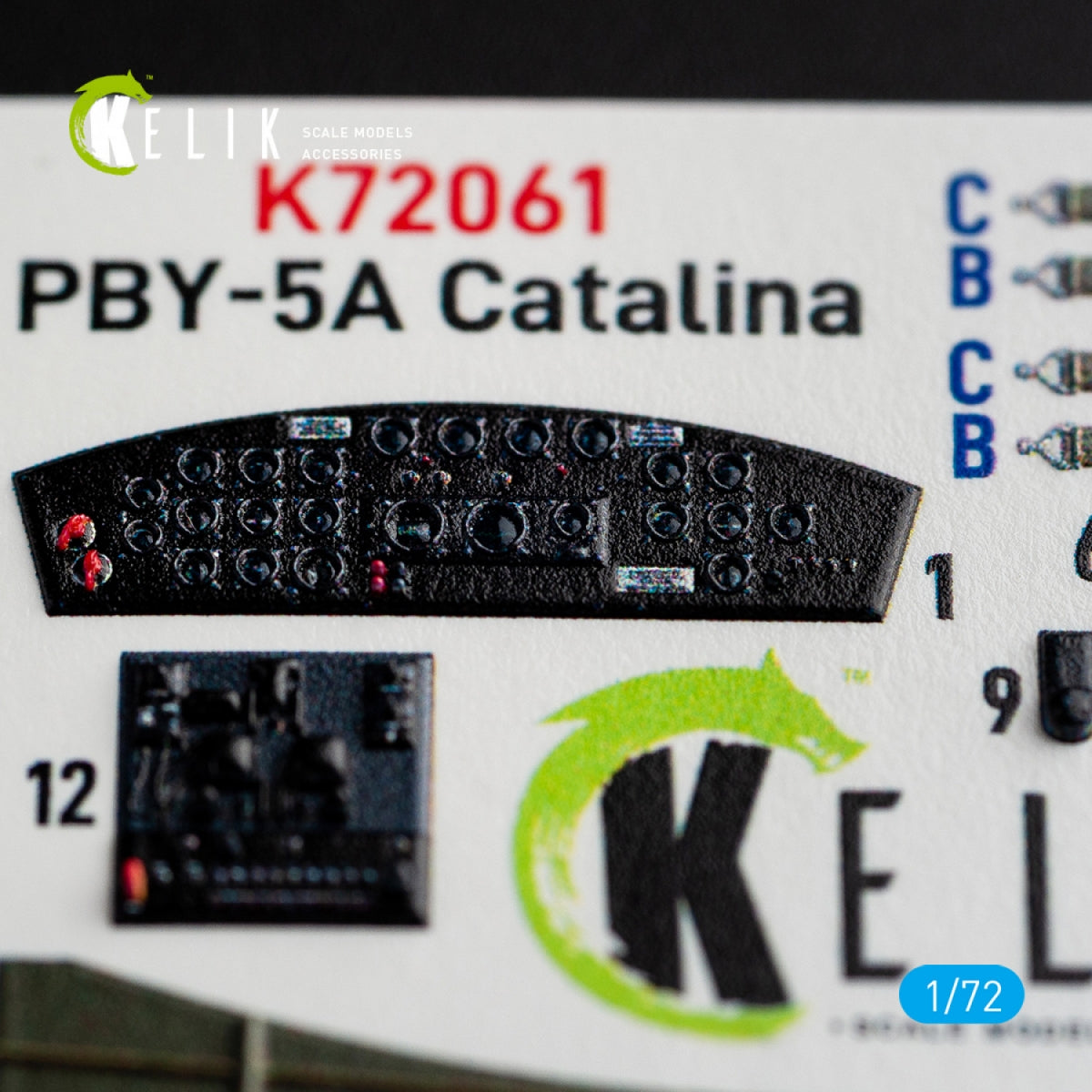 KELIK K72061 PBY-5A CATALINA INTERIOR 3D DECALS FOR TAMIYA KIT 1/72 – immagine 5