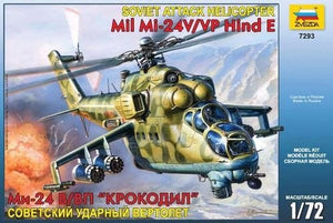 Zvezda 7293 Hélicoptère d&amp;#39;attaque soviétique MIL MI-24 V/VP Hind E (1/72)
