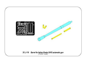 Aber 35L-116 Barrel for Italian Breda 20mm L/65 automatic gun 1/35 – Bild 5