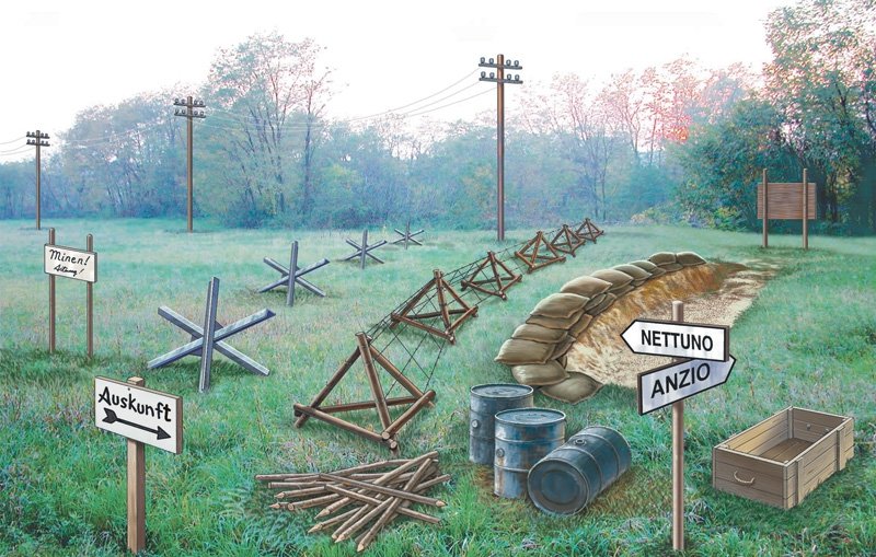 Accessoires pour champ de bataille Italeri 6049