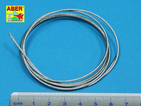 Aber TCS12 Stainless Steel Towing Cables 1,2mm, 1m long – Bild 2