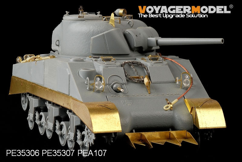 Jupes de char intermédiaires M4 de l&amp;#39;armée américaine (Seconde Guerre mondiale) pour maquettes Voyager PE35307 (DRAGON 6511 et 6579, échelle 1/35) – image 6