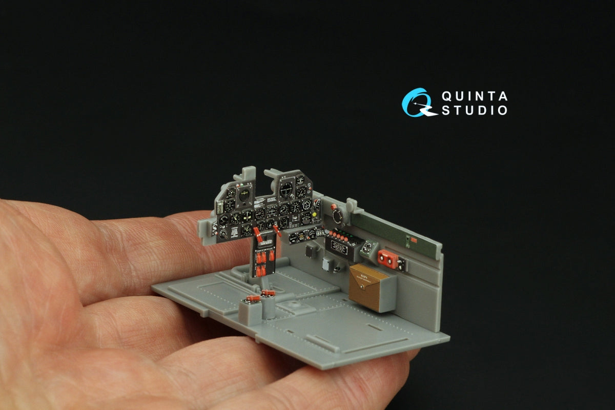 Quinta Studio QD32198 P-47D Thunderbolt Bubbletop Late 3D-Printed coloured Interior on decal paper (Hasegawa) 1/32 – imagen 5