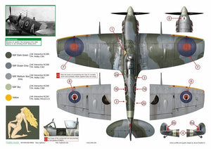 Décalcomanies Exito ED48003 Sexy Spitfires - Supermarine Spitfire LF Mk Vb - VIII - IXe 1/48 – image 6