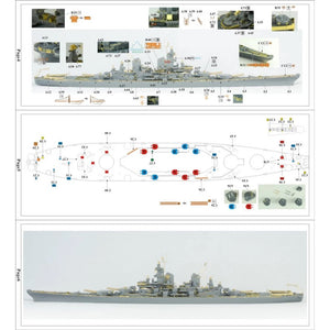 Vee Hobby E57002 USS New Jersey BB-62 1945 - Deluxe Edition 1/700 – imagen 5