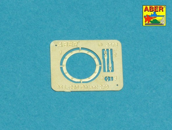 Aber 35L-220 Armament for Soviet Heavy Tank OBJECT 279 1x130mm, 2x14,5mm 1/35 – imagen 11