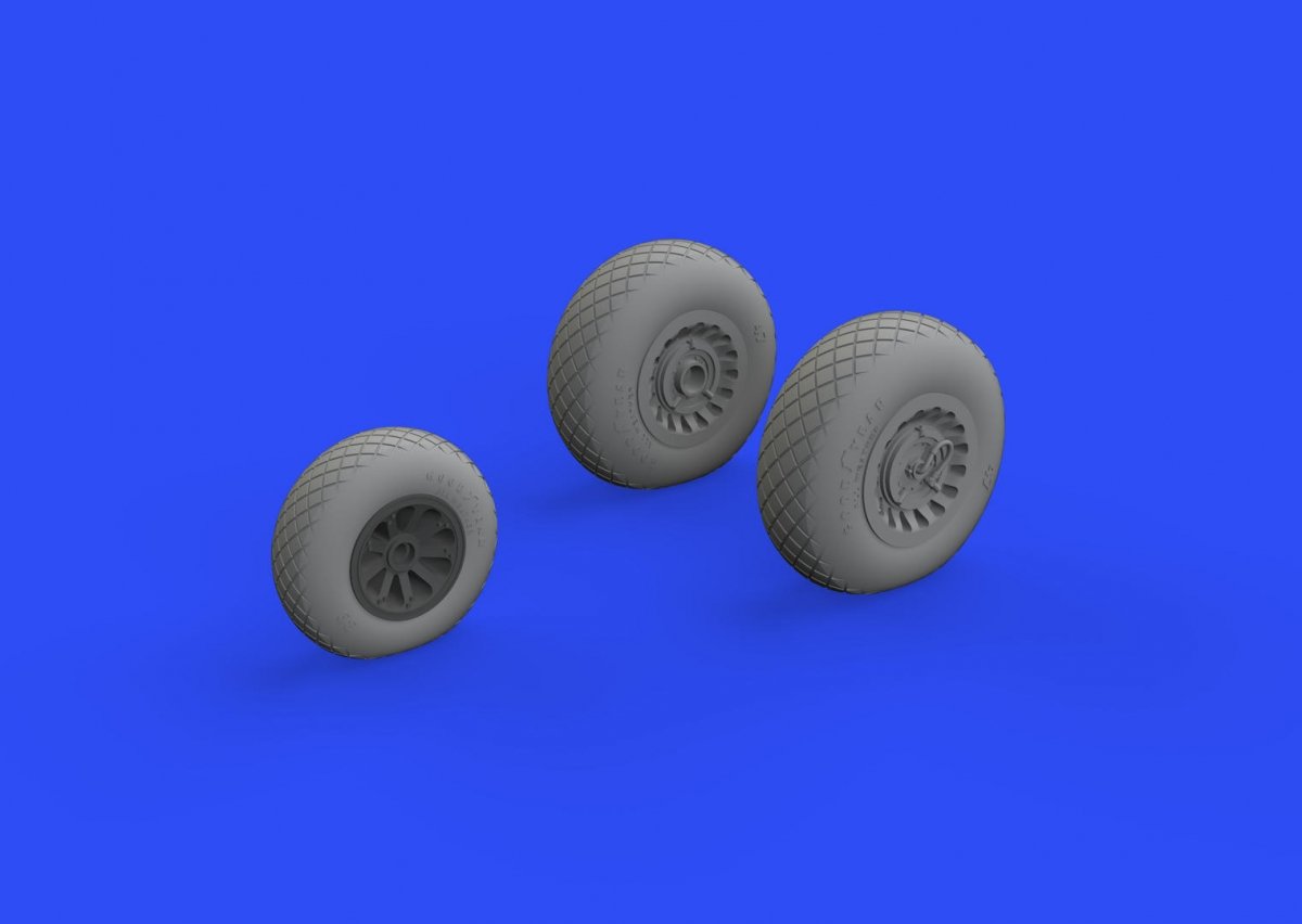 Eduard 648534 A-26/ B-26 Invader wheels 1/48 ICM – image 2
