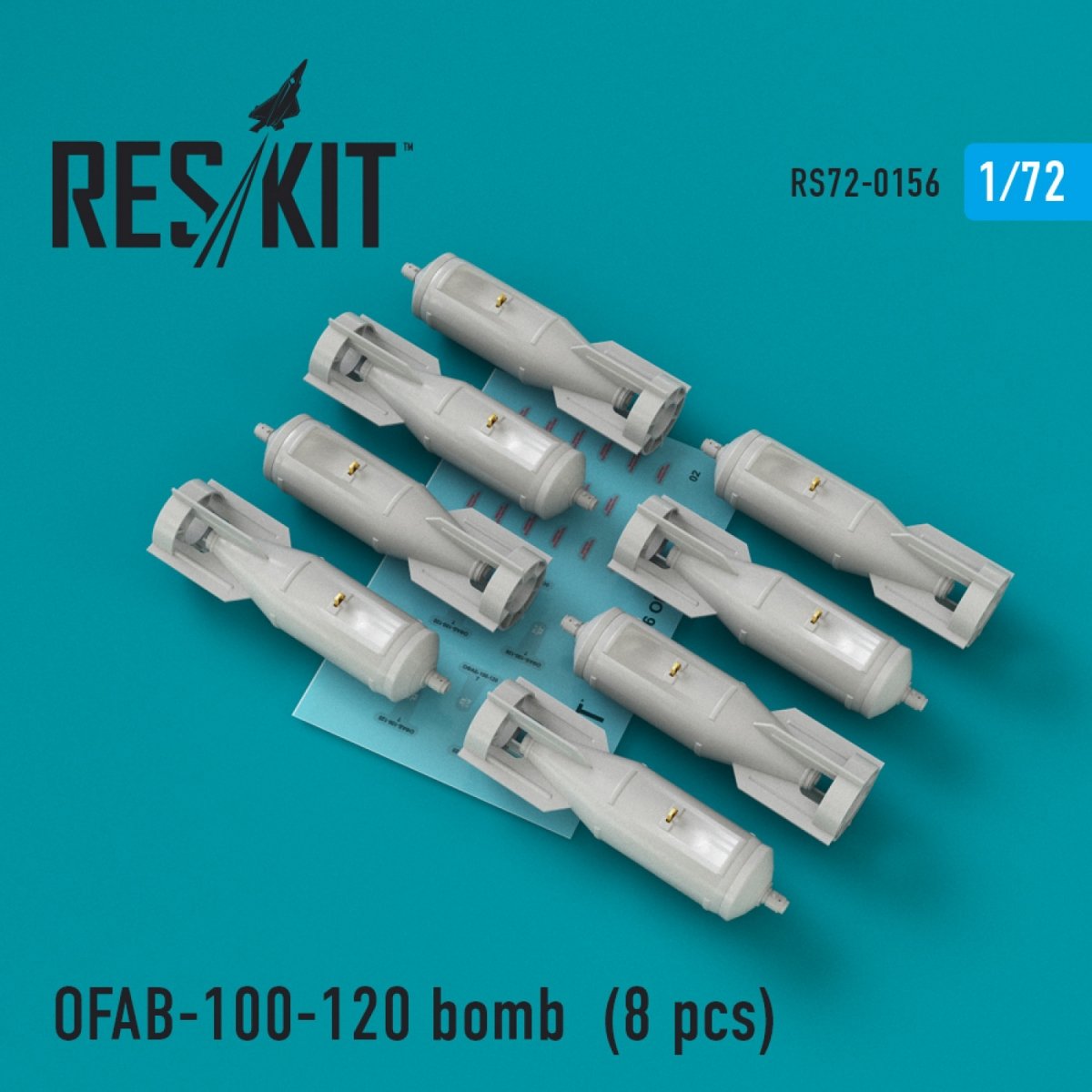 RESKIT RS72-0156 OFAB-100-120 BOMBES (8 PIÈCES) 1/72 