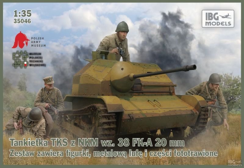 IBG 35046 Tankietka TKS z NKM wz.38 FK-A 20mm 1/35