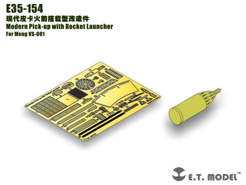 ET Model E35-154 Modern Pick-up with Rocket Launcher (For Meng VS-001) (1/35)
