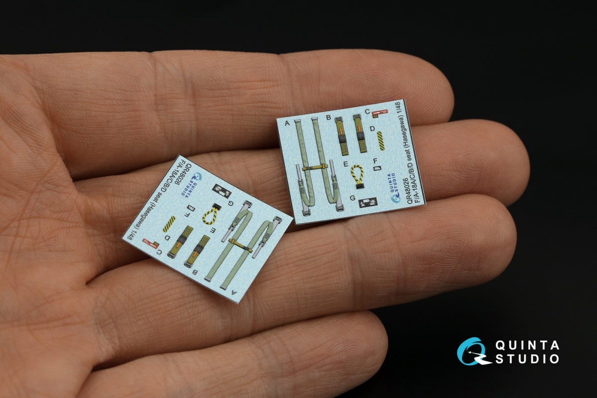 Quinta Studio QD+48347 FA-18D late 3D-Printed coloured Interior on decal paper (Hasegawa) (with 3D-printed resin parts) 1/48 – imagen 13