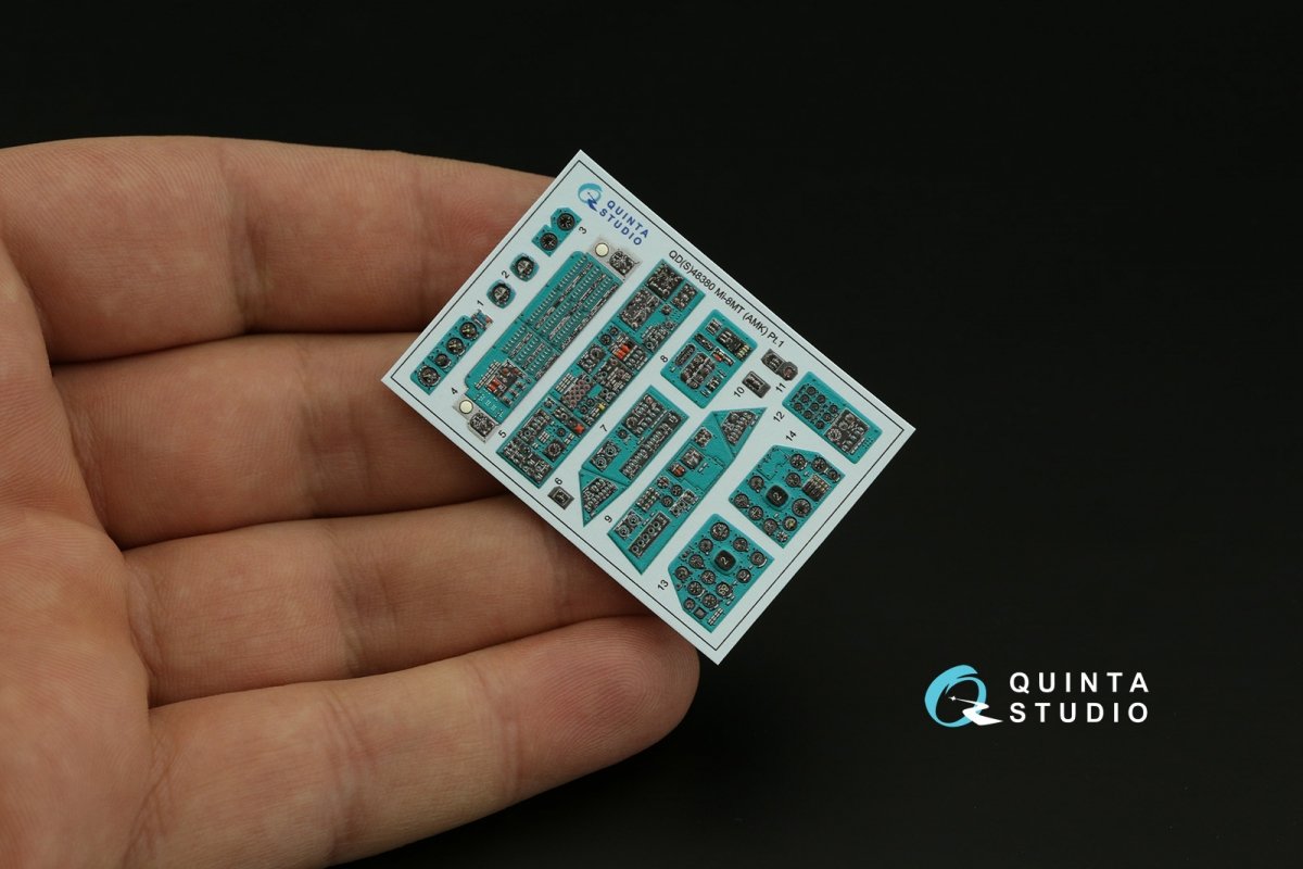 Quinta Studio QD48380 Mi-8MT 3D-Printed &amp;amp; coloured Interior on decal paper (AMK) 1/48 – imagen 5