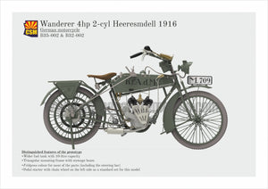 Copper State Models B35-002 Wanderer 4PS 1916 Motorcycle 1/35 – imagen 2