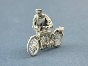 Copper State Models F32-065 British Dispatch Rider pushing his motorcycle (Motorcycle not included) 1/32 – imagen 2