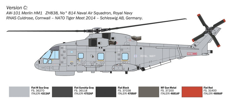 Italeri 1486 Westland AW-101 Merlin HM.1 1/72 – imagen 6