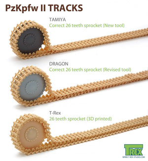 T-Rex Studio TR85005 PzKpfw II Tracks Rare Model 1/35 – immagine 4