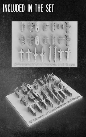 RT-Diorama 35662 Door Handles &amp;amp; Hinges 1/35 – zdjęcie 2