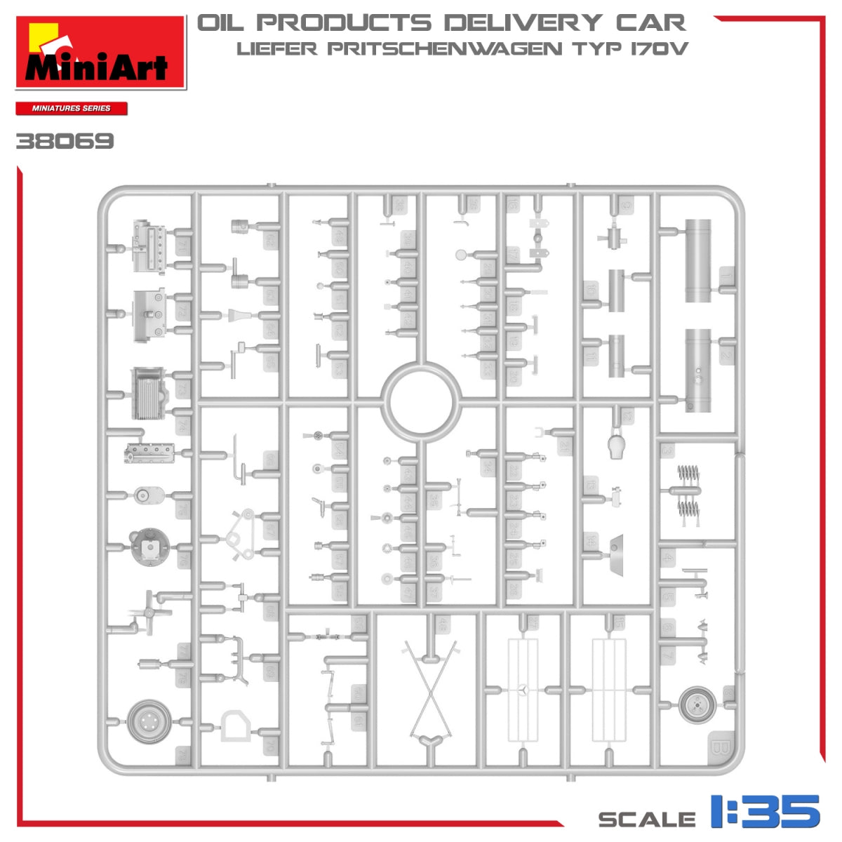 MiniArt 38069 OIL PRODUCTS DELIVERY CAR, LIEFER PRITSCHENWAGEN TYP 170V 1/35 – Bild 9