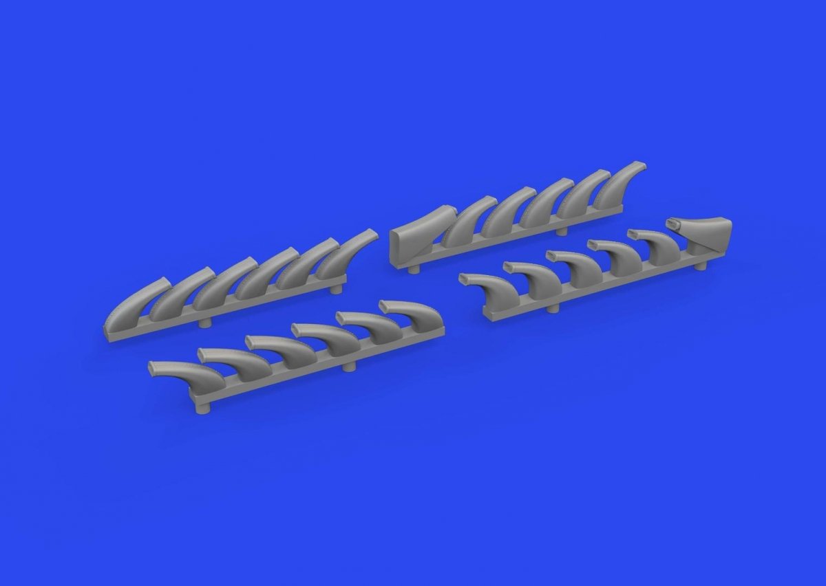 Eduard 648878 Do 335A exhaust stacks PRINT TAMIYA 1/48 – imagen 3