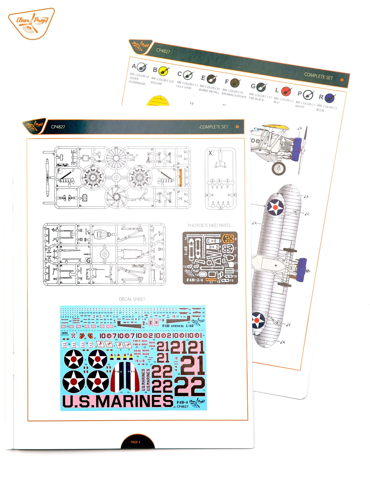 Clear Prop! CP4827 Boeing F4B-4 in US Marines Service 1/48 – immagine 30