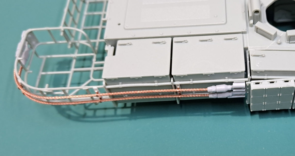 Eureka XXL ER-3575 K2 Black Panther MBT Towing Cables &amp;amp; Holders (Academy) 1/35 – immagine 7