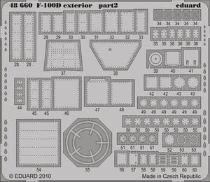 Eduard 48660 F-100D exterior 1/48 Trumpeter – imagen 2