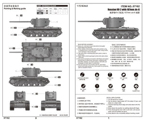 Trumpeter 07162 Russian KV-2 with 107mm zis-6 1/72 – imagen 2