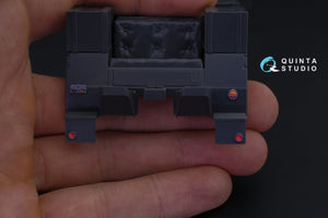 Intérieur imprimé en 3D et coloré sur papier décalcomanie Quinta Studio QD35025 Krupp Protze (pour maquette Tamiya) 1/35 – image 5
