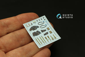 Quinta Studio QD72083 Me 163 3D-Printed &amp;amp; coloured Interior on decal paper (Academy) 1/72 – imagen 5