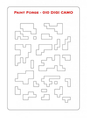 Paint Forge PFST010L STENCIL - DIGI CAMO – Bild 2