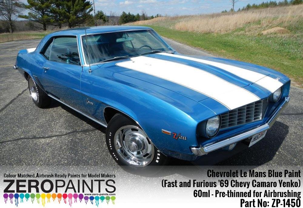 Zero Paints ZP-1450 Chevrolet Le Mans Blue Paint 60ml (Fast and Furious &amp;#39;69 Chevy Camaro Yenko) – Bild 2